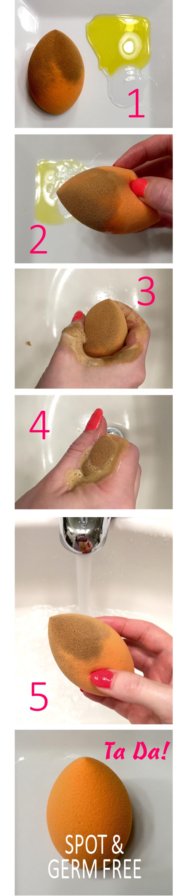 Step By Step Tutorial for a Clean Complexion Sponge